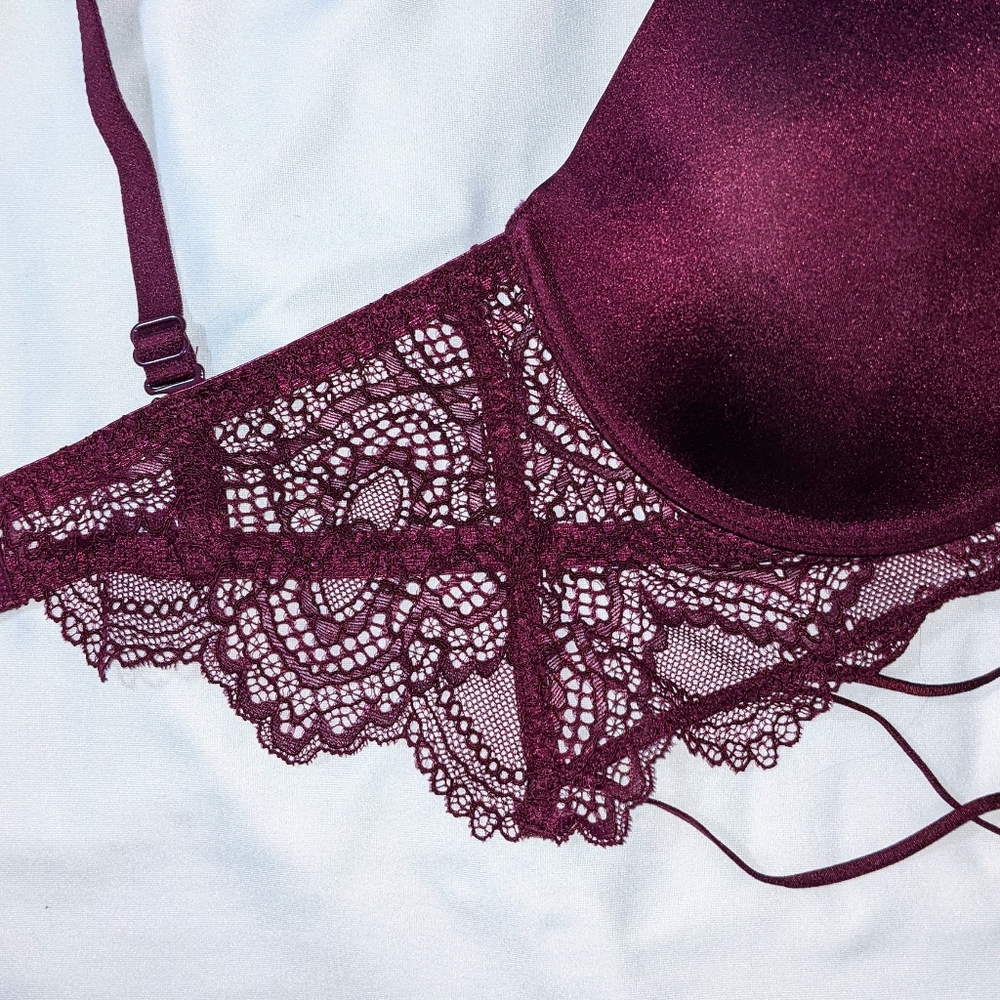 Lace & Ribbon Underwire Bra - Picture 4 of 7